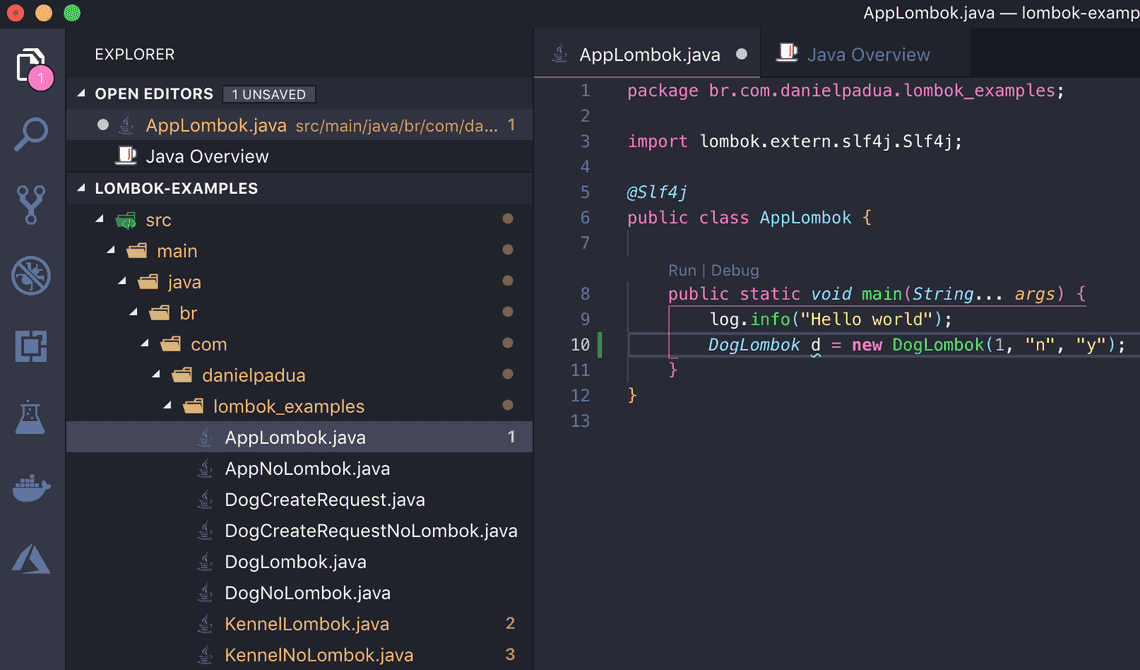 Lombok working in vscode