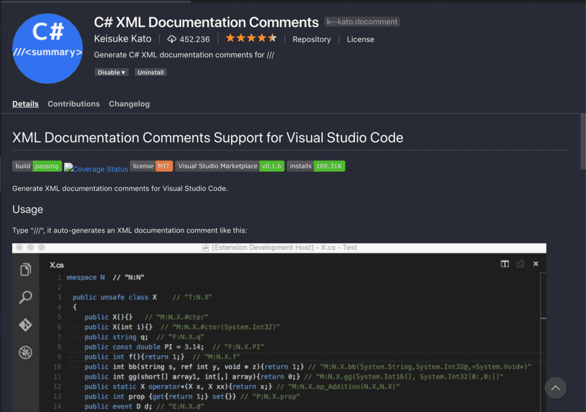 C# XML Documentation Comments