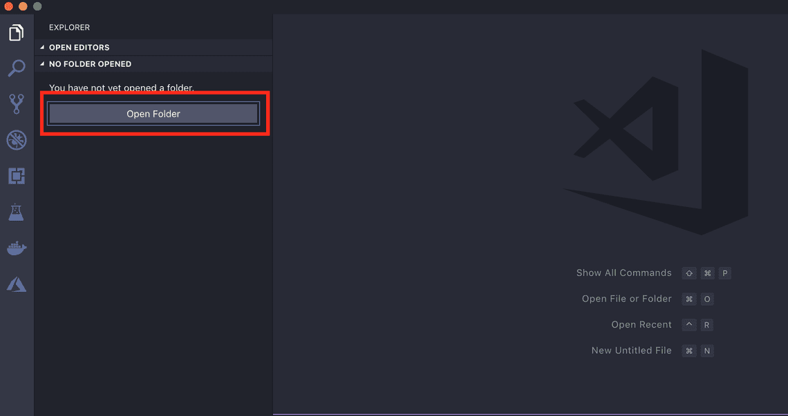 Click this button to open a folder