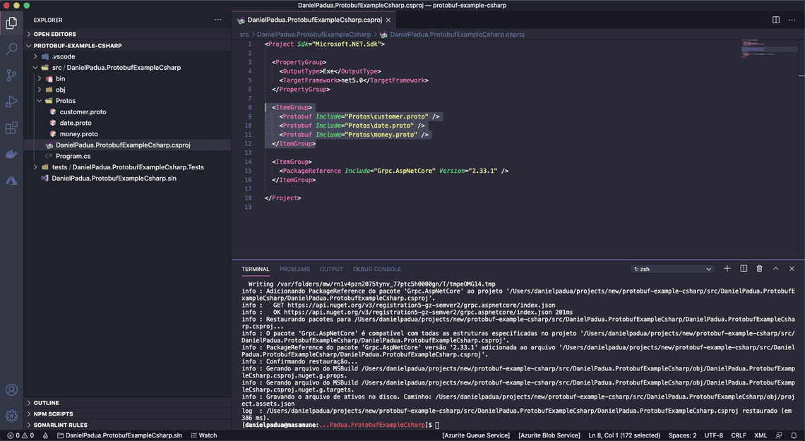Adding the protobuf files for the plugin to compile
