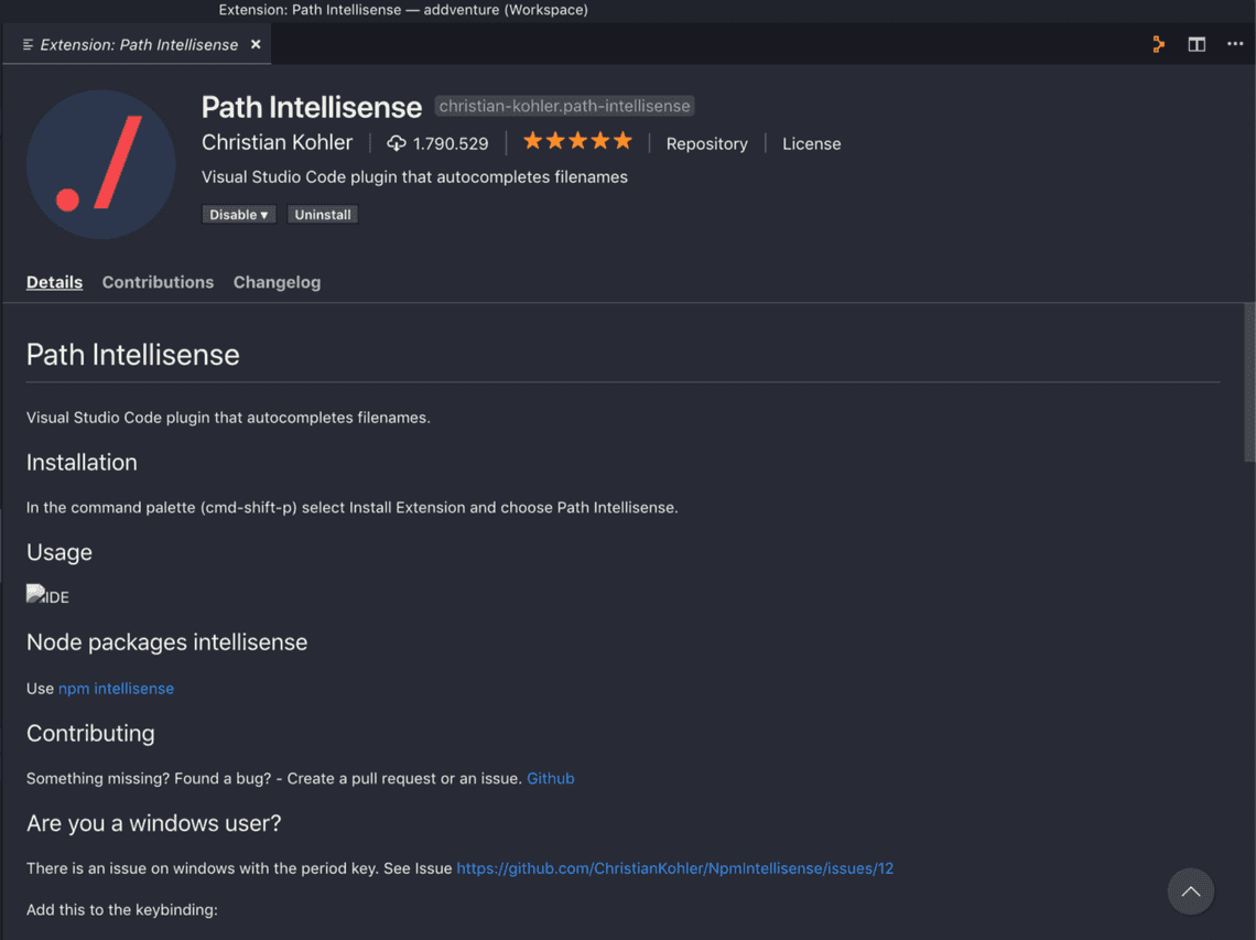 Path Intellisense